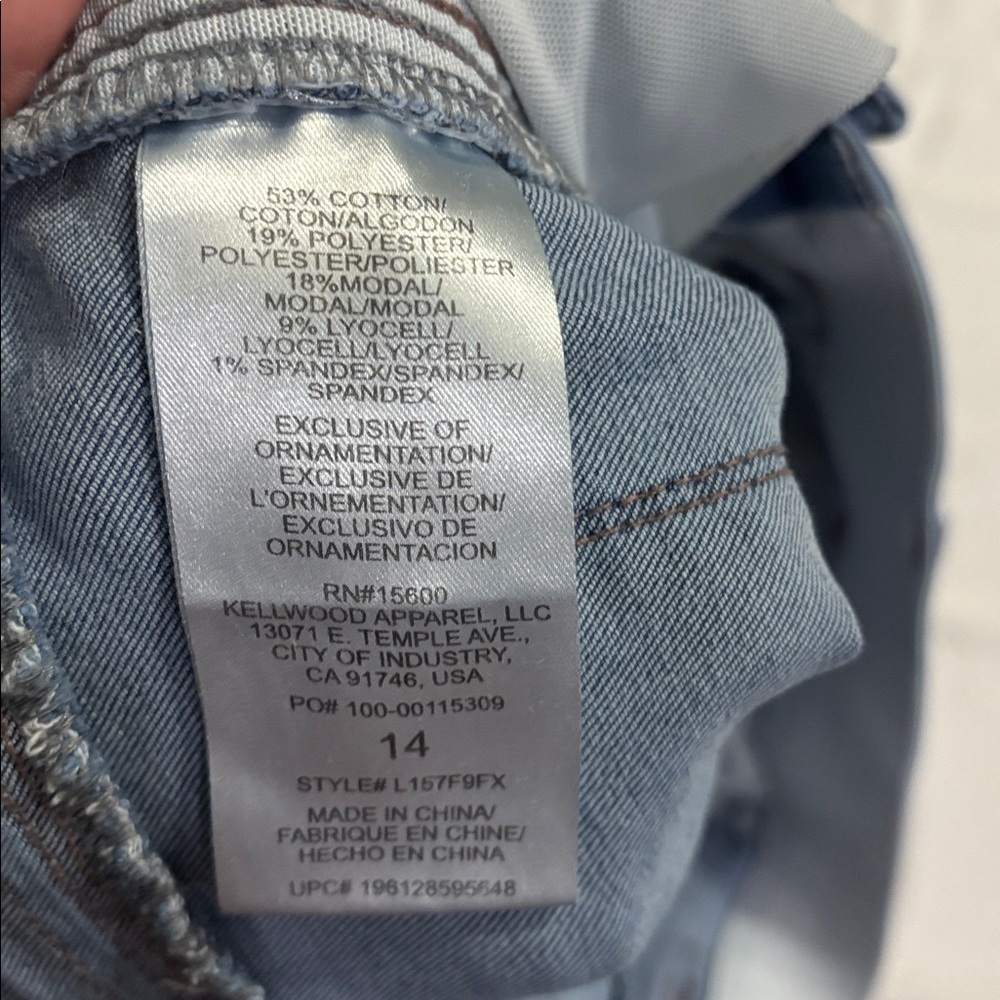 Woman’s Wit & Wisdom Jeans in Deep Blue Wider Leg, size 14 - Picture 8 of 8